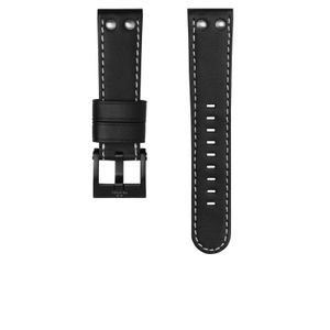 Horlogeband TW Steel CEB107 Leder Zwart 22mm