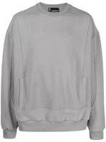 STYLAND crew-neck cotton fleece sweatshirt - Gris - thumbnail