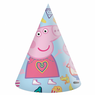 Peppa Pig feesthoedjes (6st)