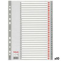Spoorverbreders Esselte 1-31 Genummerd Grijs A4 31 Lakens (10 Stuks)