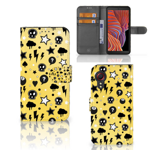 Telefoonhoesje met Naam Samsung Galaxy Xcover 5 Punk Geel