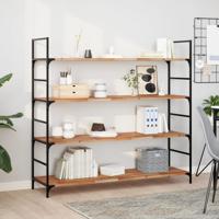 Wandschap zwevend olieafwerking 160x40x2 cm massief acaciahout