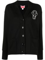 Kenzo cardigan Varsity Jungle à col v - Noir