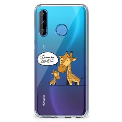 Huawei P30 Lite Stevig | Bumper Hoesje | Giraffe