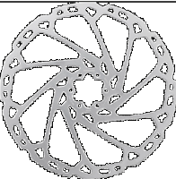 Remschijf Shimano SM-RT66 - 203mm - 6 gaats