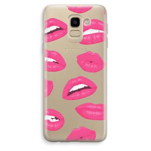 Bite my lip: Samsung Galaxy J6 (2018) Transparant Hoesje