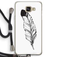 Pluim: Samsung Galaxy A5 (2016) Transparant Hoesje met koord