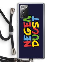 90's One: Samsung Galaxy Note 20 / Note 20 5G Transparant Hoesje met koord