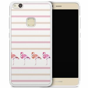 Huawei P10 Lite hoesje - Flamingo stripes