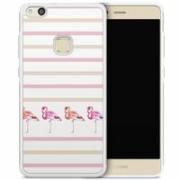 Huawei P10 Lite hoesje - Flamingo stripes - thumbnail