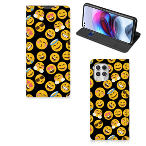 Motorola Moto G100 Hoesje met Magneet Emoji