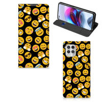 Motorola Moto G100 Hoesje met Magneet Emoji - thumbnail