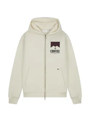 Croyez Maison Fumes Zip Hoodie Heren Gebroken Wit - Maat L - Kleur: Gebroken Wit | Soccerfanshop Croyez Maison Fumes Zip Hoodie Heren Gebroken Wit - Maat L - Kleur: Gebroken Wit | Soccerfanshop