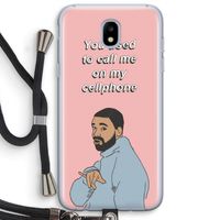 Hotline bling: Samsung Galaxy J5 (2017) Transparant Hoesje met koord