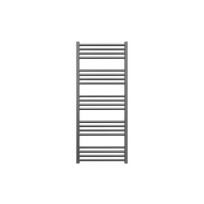 Crosswater MPRO handdoekradiator - 114x48cm - 447 watt - geborsteld slate (gunmetal) MP48X1140T