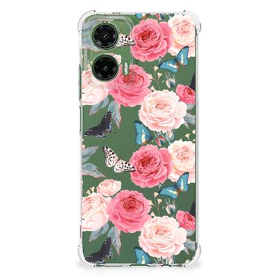 Motorola Moto G35 Case Butterfly Roses Motorola Moto G35 Case Butterfly Roses