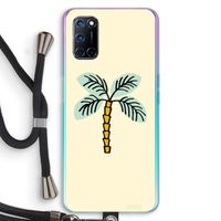 Palmboom: Oppo A52 Transparant Hoesje met koord