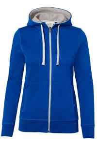 HAKRO Regular Fit Dames Jas met capuchon blauw, Effen