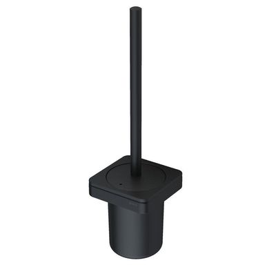 Geesa Frame Toiletborstel met houder Zwart (zwarte borstelkop) 918811-06-06