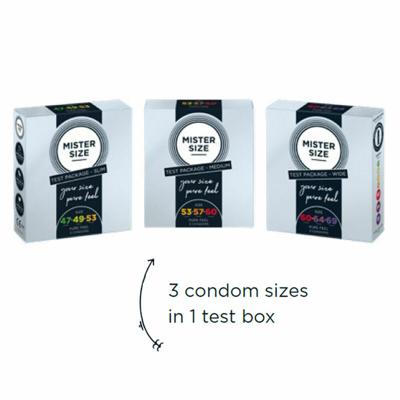 Condooms Mister Size Test Packege Slim