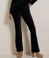flared fit broek rib velvet