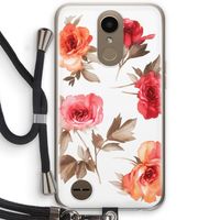 Roosjes: LG K10 (2017) Transparant Hoesje met koord