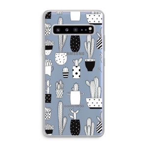 Cactusmotief: Samsung Galaxy S10 5G Transparant Hoesje