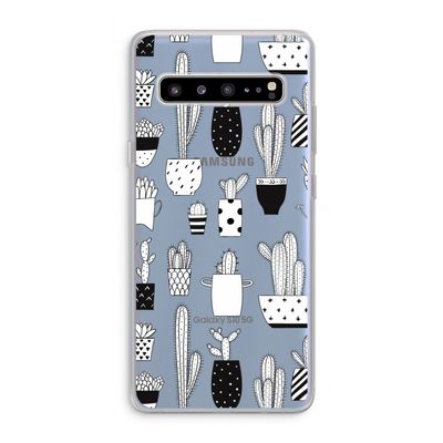 Cactusmotief: Samsung Galaxy S10 5G Transparant Hoesje