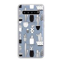 Cactusmotief: Samsung Galaxy S10 5G Transparant Hoesje