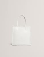Ted Baker Wenella Croc Effect Large Icon Bag-Ivory