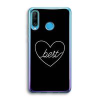 Best heart black: Huawei P30 Lite Transparant Hoesje