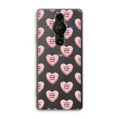 Chicks before dicks: Sony Xperia Pro-I Transparant Hoesje