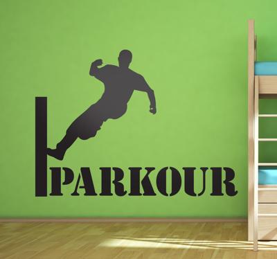Muursticker Parcour