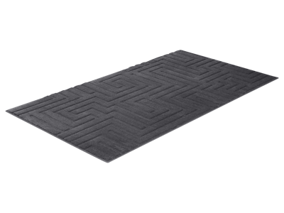 LIVARNO home Hoogpolig vloerkleed 150 x 80 cm (Antraciet)