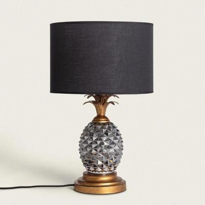 Tafellamp zwart schakelaar &apos;Pineapple&apos; 55 cm