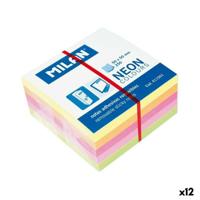 Zelfklevende briefjes Milan Neon colours Multicolour 50 x 50 mm (12 Stuks)