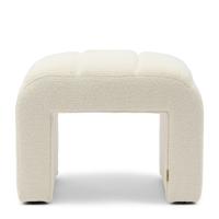 Rivièra Maison Hocker 'Brera' Bouclé, kleur Simply White