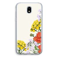 Wilde bloemen: Samsung Galaxy J5 (2017) Transparant Hoesje