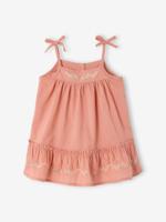 Geborduurde babyjurk rozen