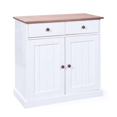 Leen Bakker - Dressoir Westerland - 86x90x45 Cm - Hout - Wit