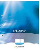 Aurora Splendid cursusblok, ft A4, 70 g/m², 2-gaatsperforatie, geruit 5 mm, 100 vel