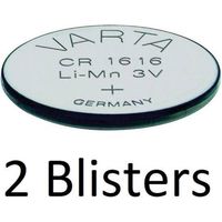 2 Stuks (2 Blisters a 1 st) Varta CR1616 Wegwerpbatterij Lithium - thumbnail