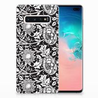 Samsung Galaxy S10 Plus TPU Case Black Flowers