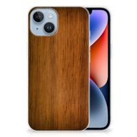 Apple iPhone 14 | Bumper Hoesje | Donker Hout