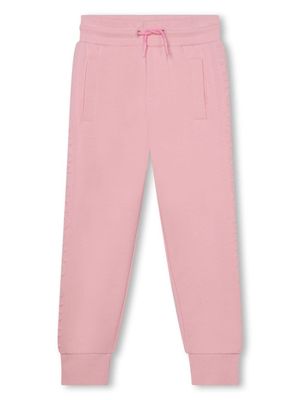Marc Jacobs Kids pantalon de jogging à logo embossé - Rose