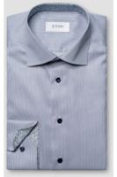 ETON Slim Fit Overhemd donkerblauw, Gestreept - thumbnail