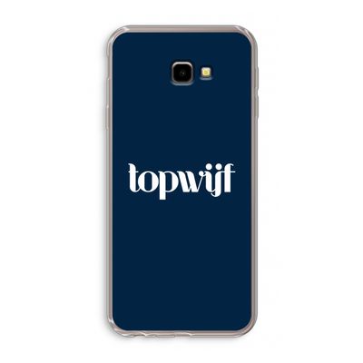 Topwijf Navy: Samsung Galaxy J4 Plus Transparant Hoesje