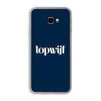 Topwijf Navy: Samsung Galaxy J4 Plus Transparant Hoesje
