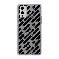Zwarte vegen: OnePlus 9 Transparant Hoesje