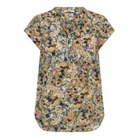 ONLY top ONLALMA van gerecycled polyester oranje - thumbnail